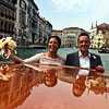 Frisch verheiratet auf dem Canal Grande